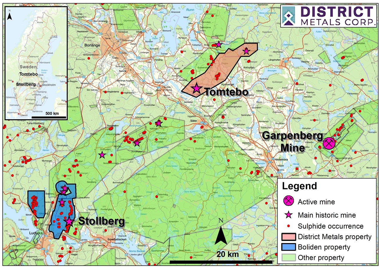 Tomtebo and Stollberg Mineral Licenses